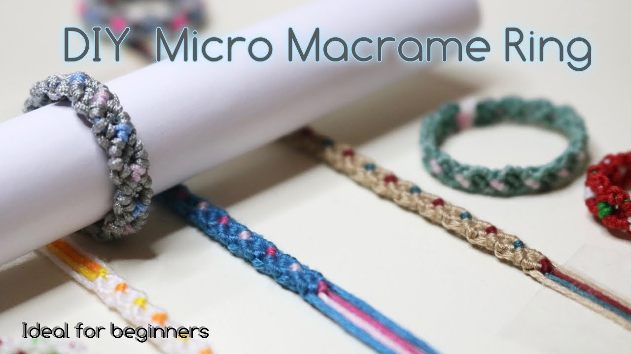 DIY Micro Macrame | Simple Ring for Beginners