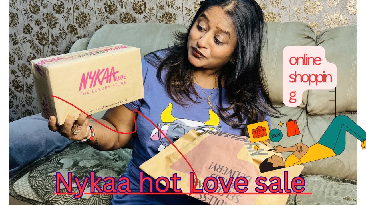 ನೋಡಿ ಏನ್ ಎಲ್ಲ Online shop ಮಾಡಿದೀನಿ ಅಂತ Nykaa Hot love sale #truptitru#shoppingvlog#onthisday 