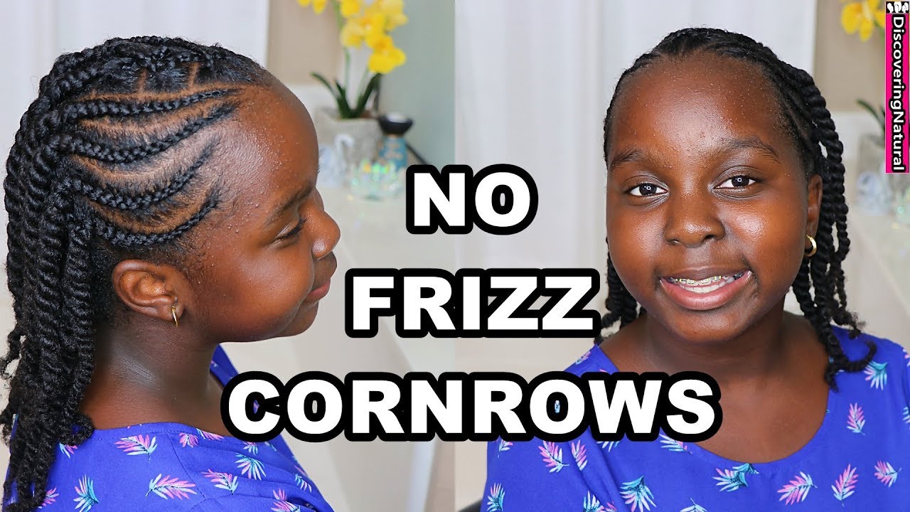How to Braid Cornrows Without Frizz | Natural Hair | DiscoveringNatural