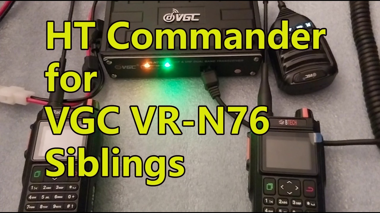 [Ham] HT Commander for VGC VR-N76 Variants - I joined APRS Thursday Net w/o phones/tablets!