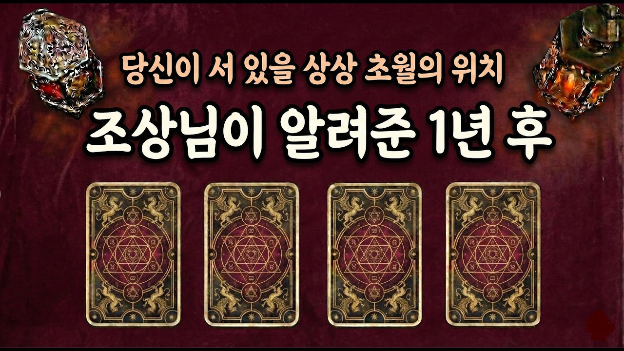 [타로] 🎎조상신이 찍어준 1년 후🚨소름 돋게 바뀔 내 모습(feat. 연애·돈·집·이동·건강운까지🎀전부 꿰뚫어 봅니다🔮)