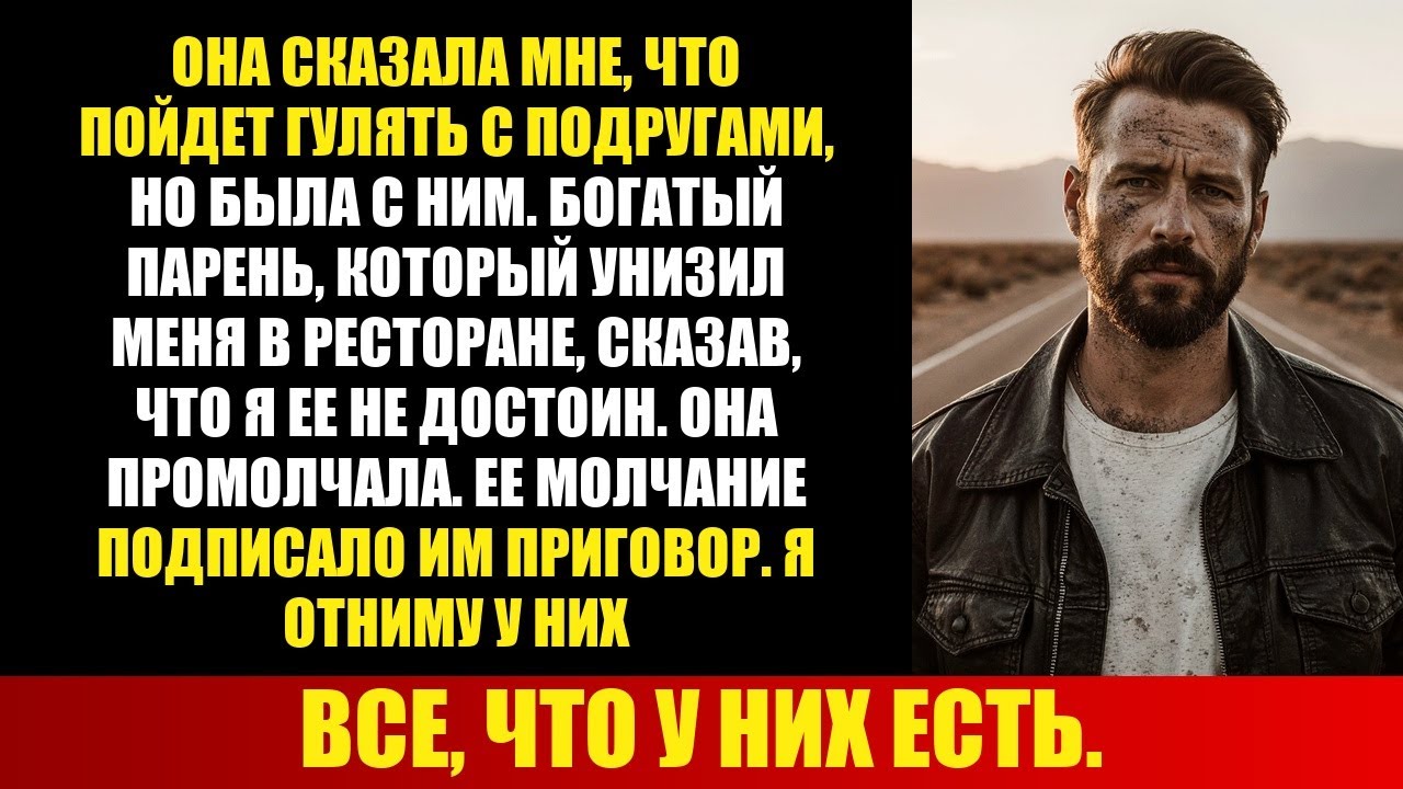 ОНА СКАЗАЛА МНЕ, ЧТО ПОЙДЕТ ГУЛЯТЬ С ПОДРУГАМИ, НО БЫЛА С НИМ. БОГАТЫЙ ПАРЕНЬ, КОТОРЫЙ УНИЗИЛ...