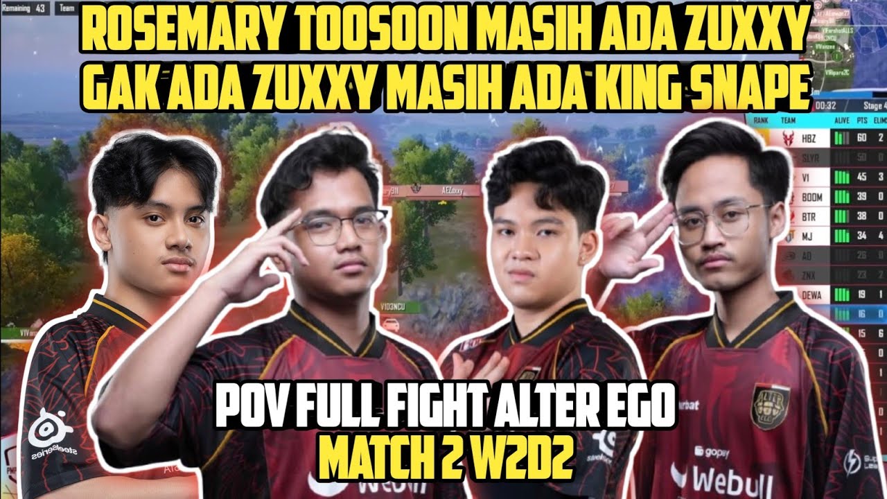 ROSEMARY TOOSOON MASIH ADA ZUXXY, GAK ADA ZUXXY MASIH ADA KING SNAPE | POV FULL FIGHT AE - PMPL ID