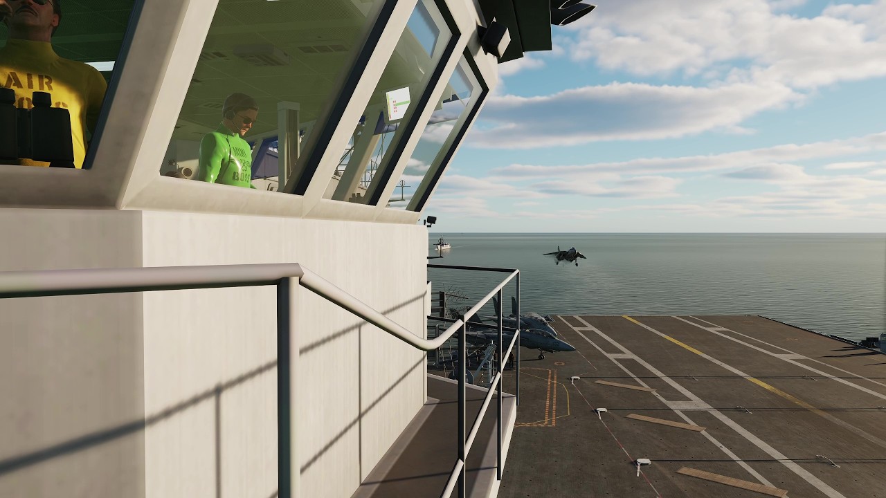 DCS F-14B - Can i land on the carrier with closed wings?