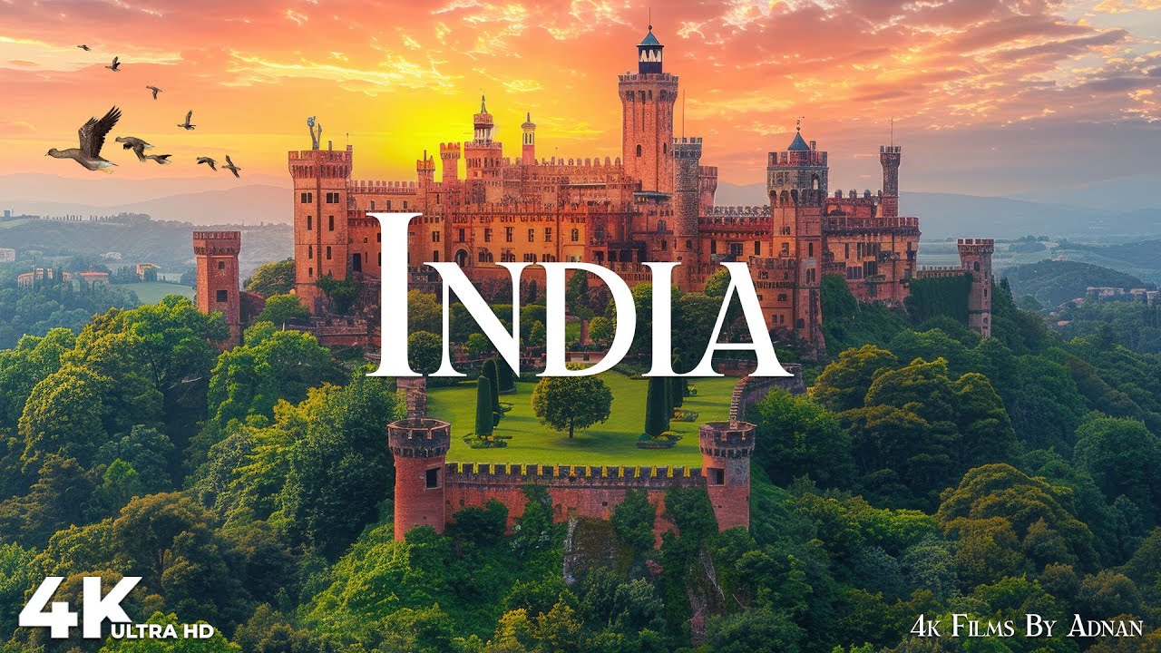 INDIA 4K - Scenic Relaxation Film - Peaceful Relaxing Music - 4k HDR Color