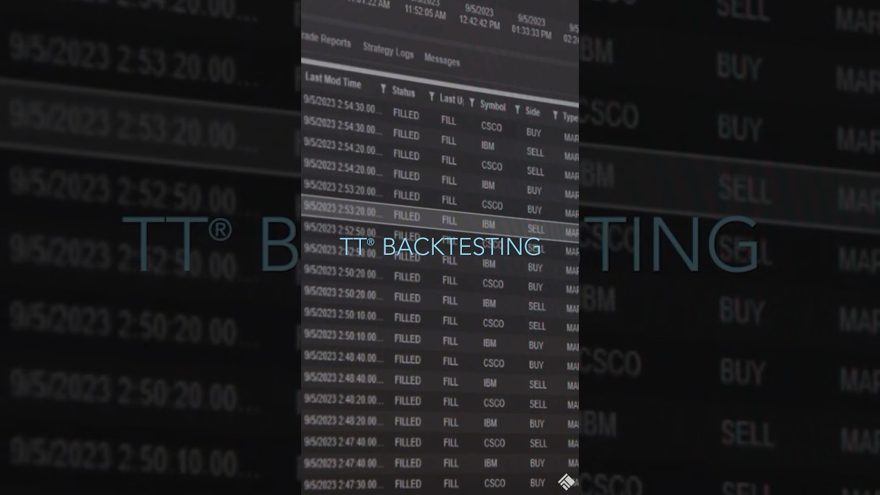 TT&reg; Strategy Studio Backtesting Overview | Algorithmic Trading Framework