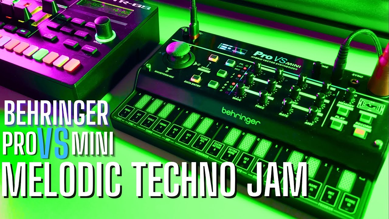 Melodic Soothing Techno Jam | Hibiskus Nebula | Behringer Pro VS Mini & TR-6S & Microcosm & Skylar