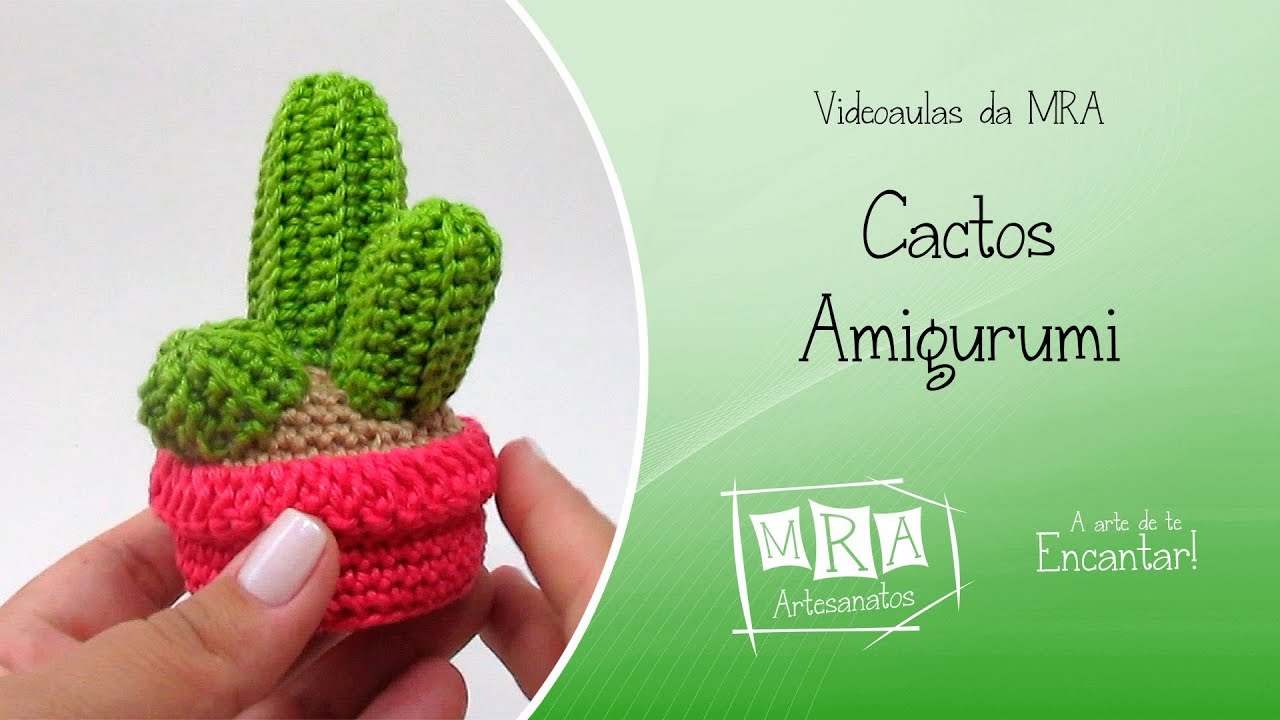 Cactos - #2 da série - Amigurumi | MRA Artesanatos