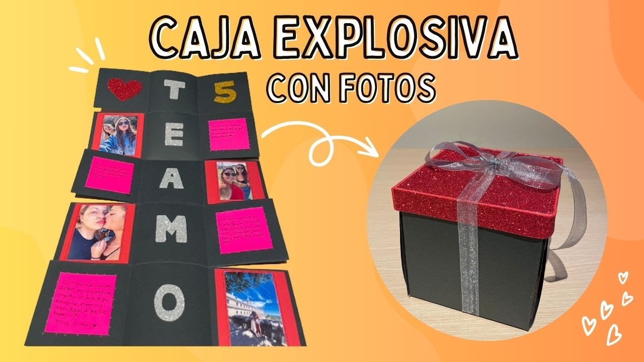 DIY | 📦💥CAJA EXPLOSIVA PARA TU NOVI@ | 14 DE FEBRERO | SAN VALENTÍN | TUTORIAL PASO A PASO✂
