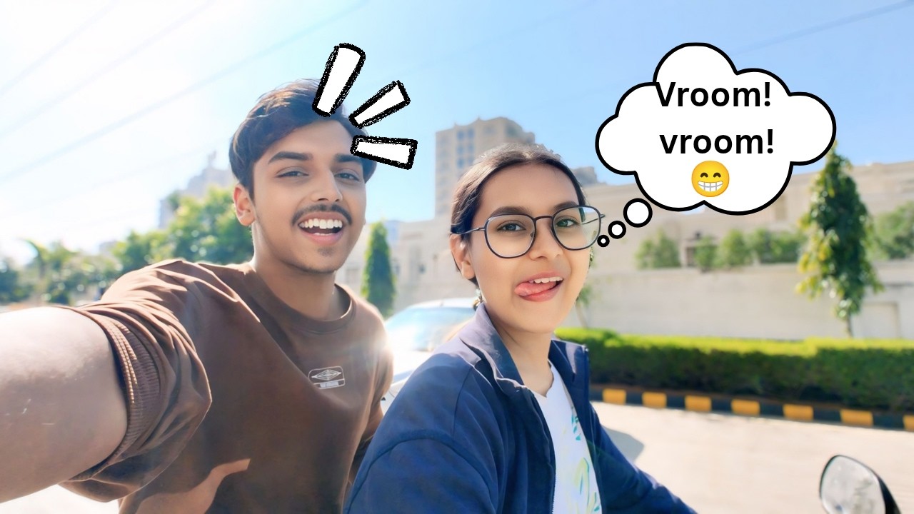 Ishita Ne Pehli Baar Chalai Bike😱 |First Time Bike Ride Vlog