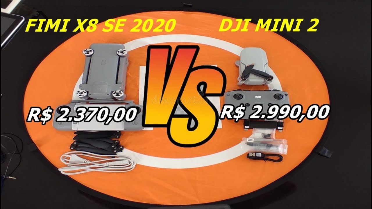 Comparativo do DJI MINI 2 VS FIMI X8 SE 2020 - Principais diferenças e valores!