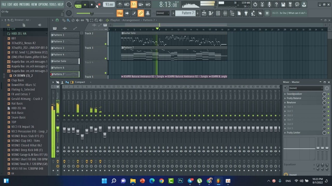 Midi solo ( Demo song ) by Haa E-san #demo #guitar #plugin