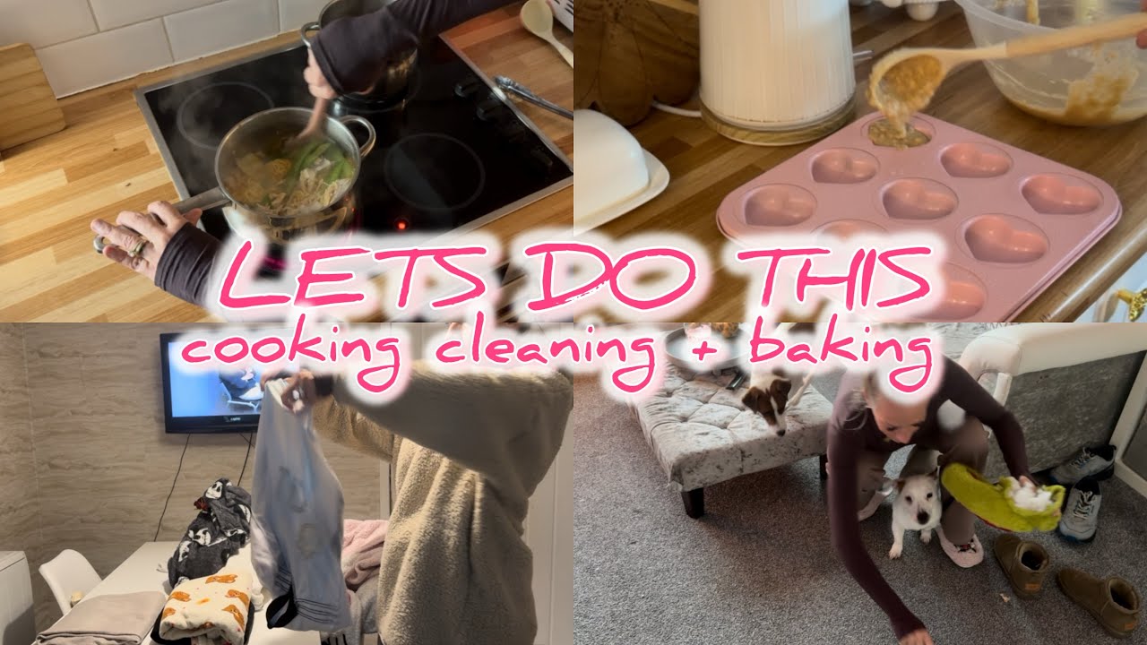 EVENING RESET WITH ME | COOKING | BAKING | CLEANING | LAUNDRY | GET IT ALL DONE WITH ME | 