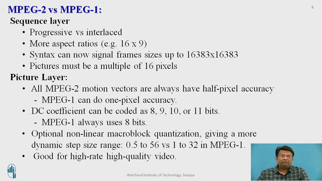 Video Compression - Moving Picture Experts Group 2 & 4