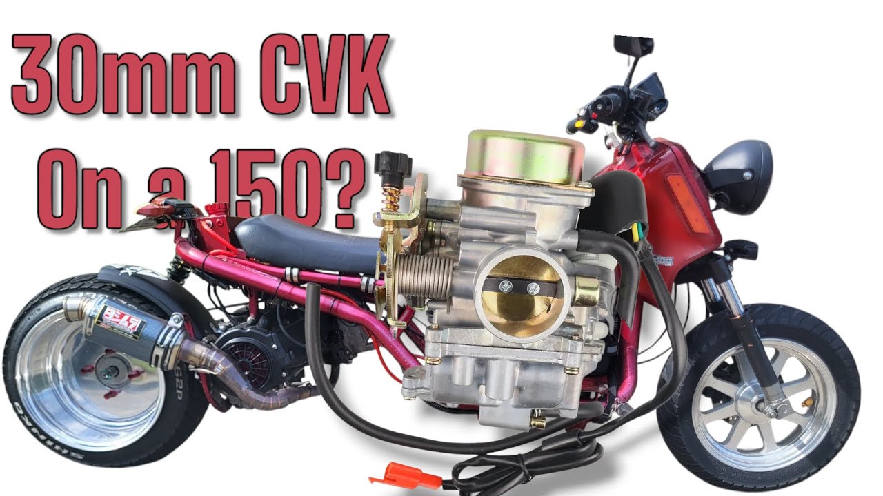 Will a 30mm CVK Flat Slide Work on a GY6 150cc Maddog Scooter?