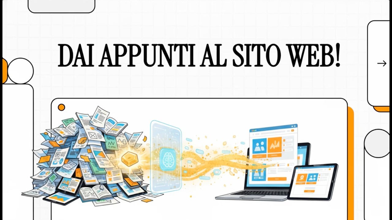 Ho creato un sito web pazzesco solo con NotebookLM e Gemini (Zero Codice!)