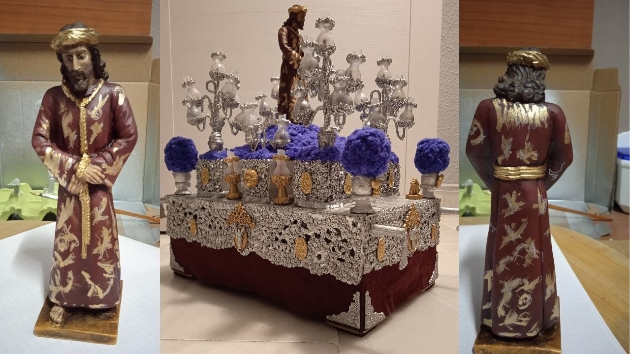 Elaboración  paso  en miniatura de semana santa