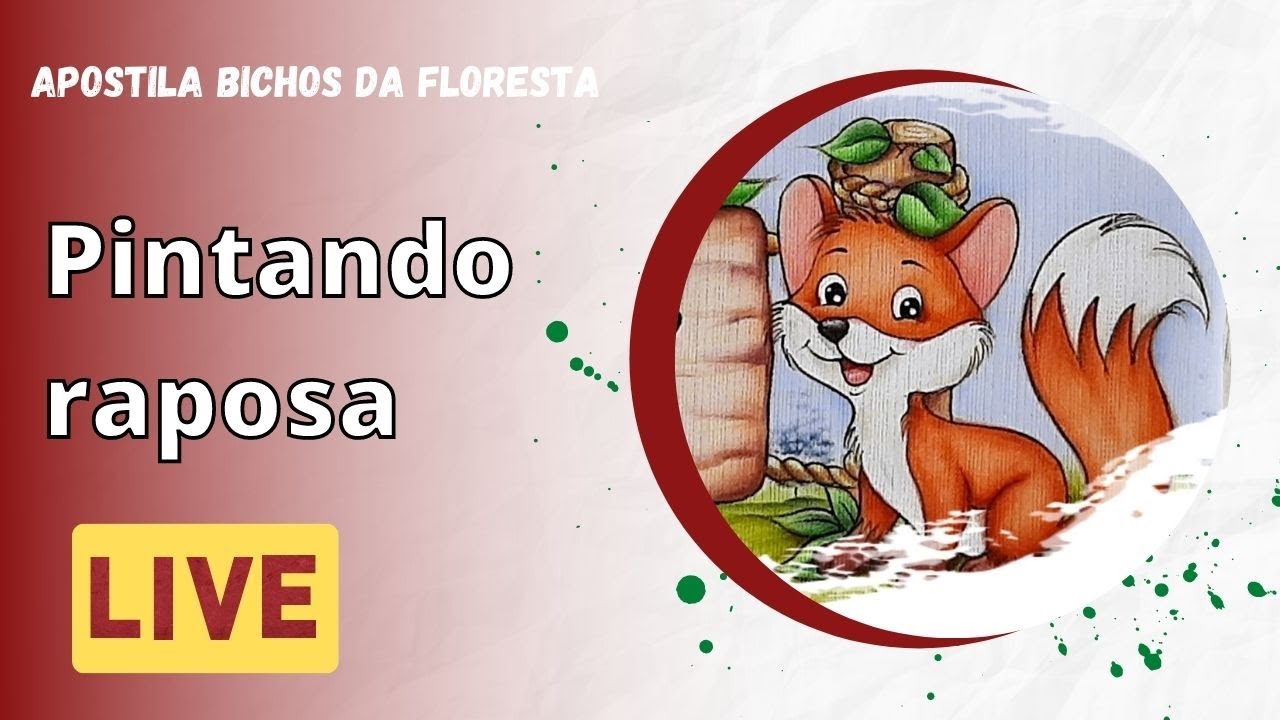 Pintando raposa da Apostila Bichos da floresta (Desenhos Crocantes)