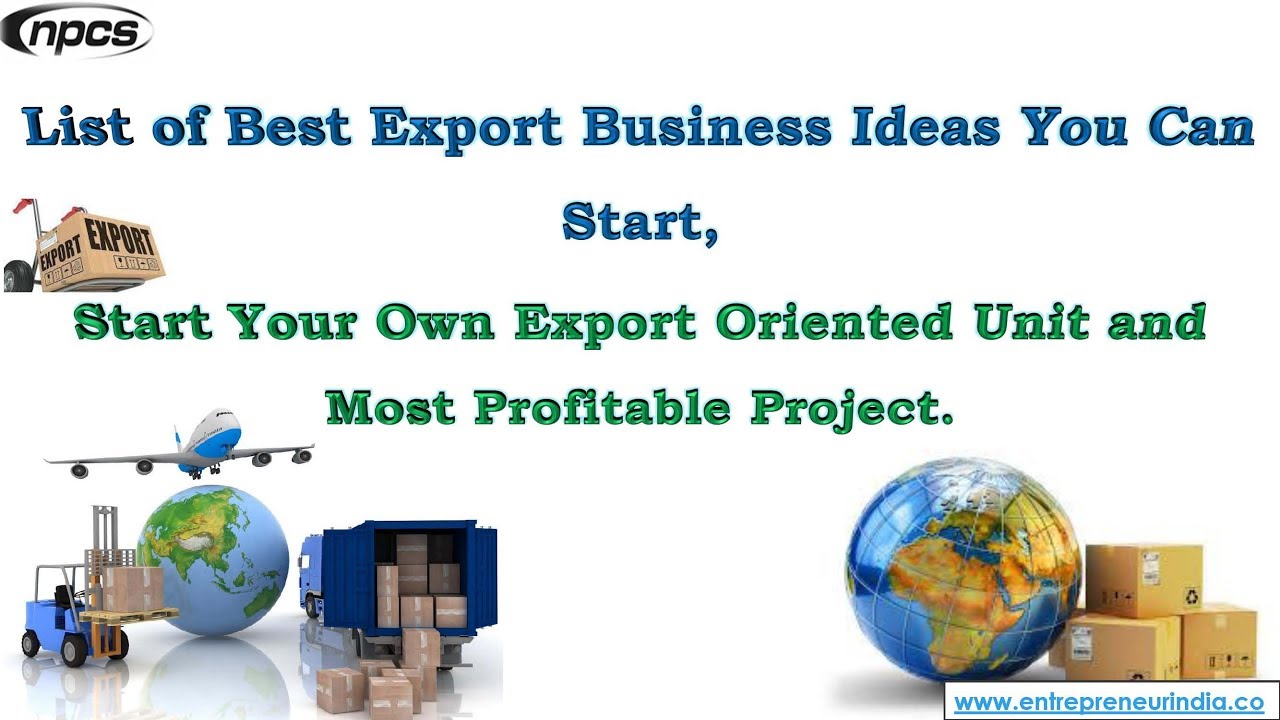 Start Your Own Export Oriented Unit and Most Profitable Project.
