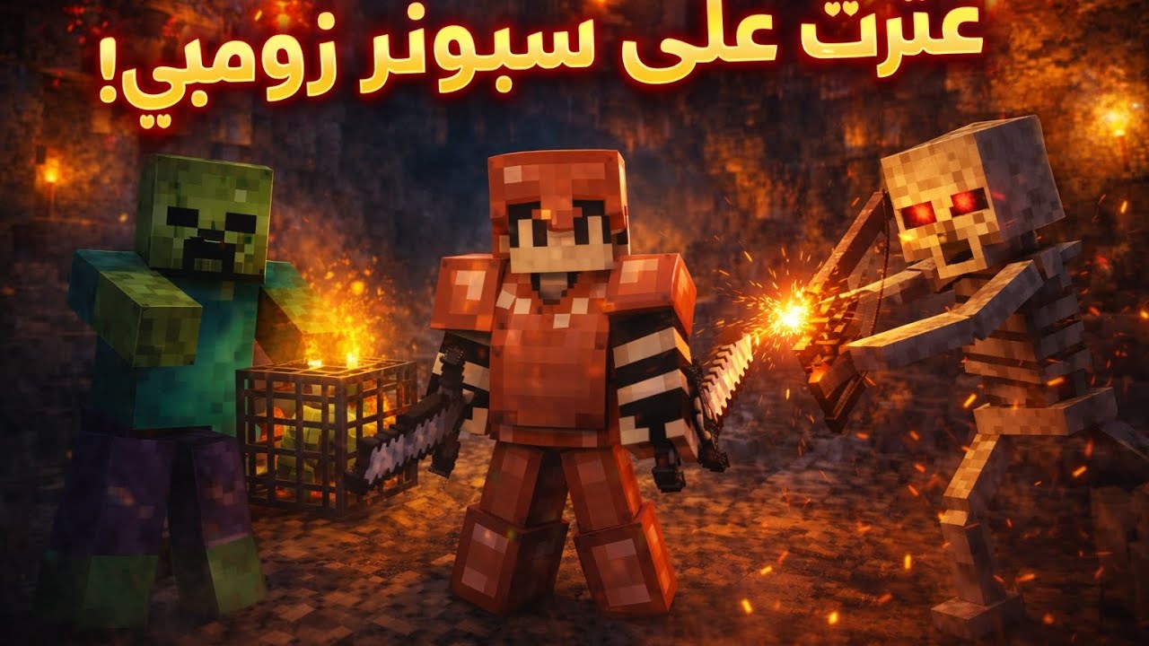 لعبه ماين كرافت(دخلت اكبر كهف في ماين كرافت...😱😱)2#