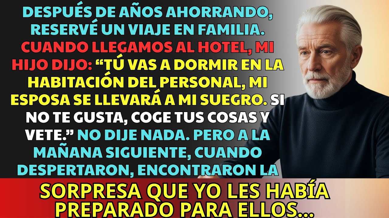 En vacaciones, mi hijo me avergonzó delante de todos; al día siguiente recibió mi sorpresa.