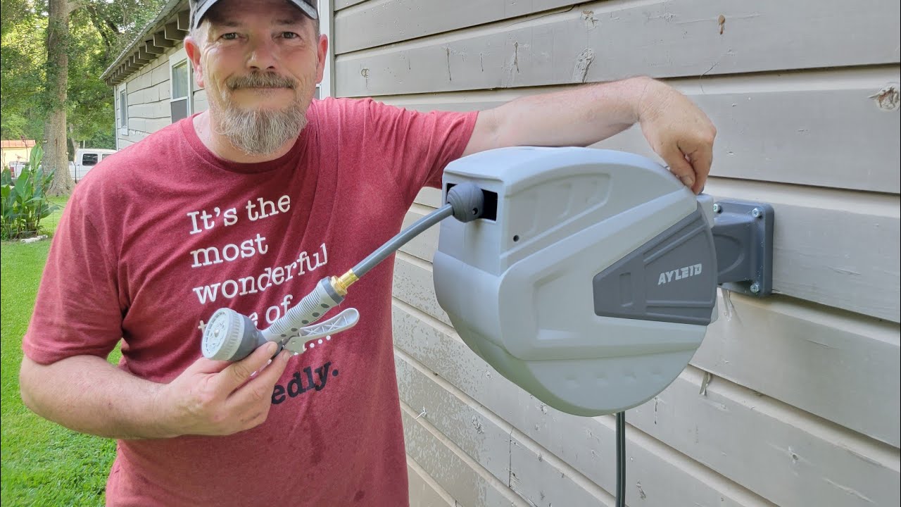 Our new fav garden tool ~Ayleid Retractable Hose Reel