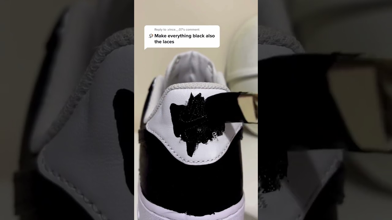 World's blackest paint on Nike AF1s!!