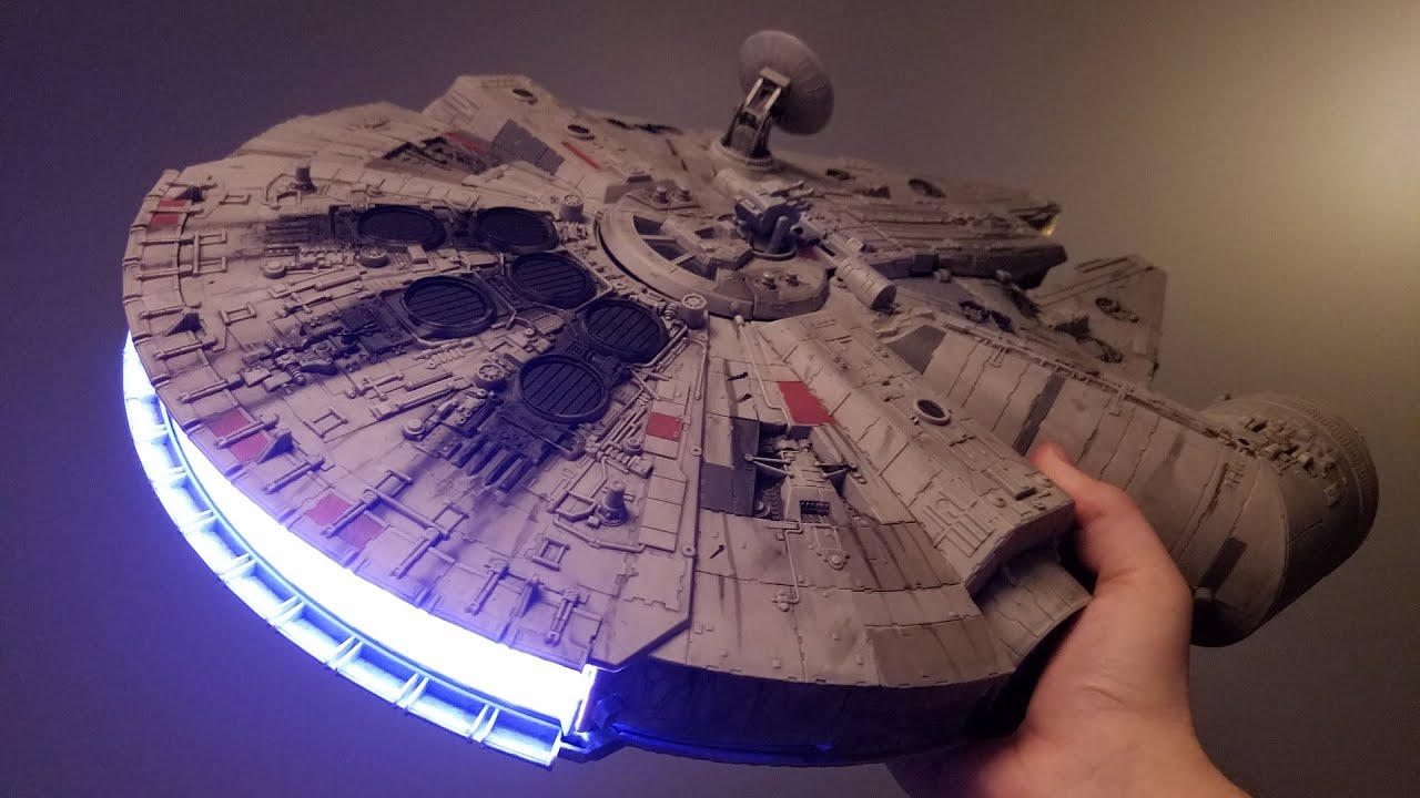 Custom Force Awakens Battle Action Millennium Falcon with new lights and sounds!