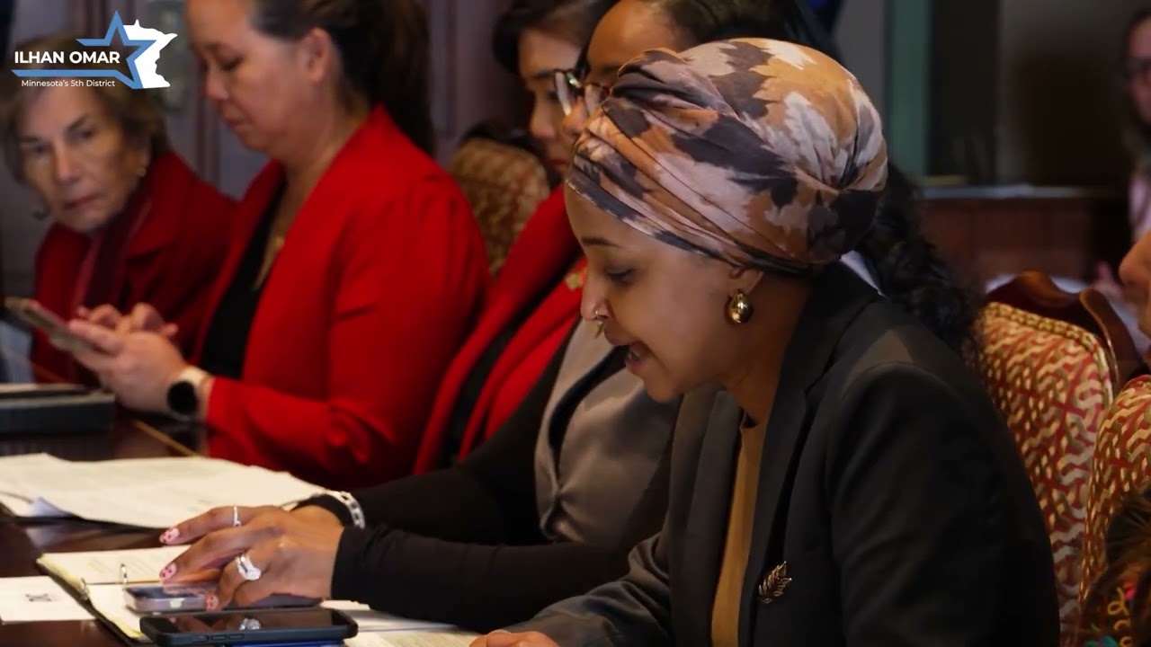 Ilhan Omar Attacks Trump and GOP During Roundtable