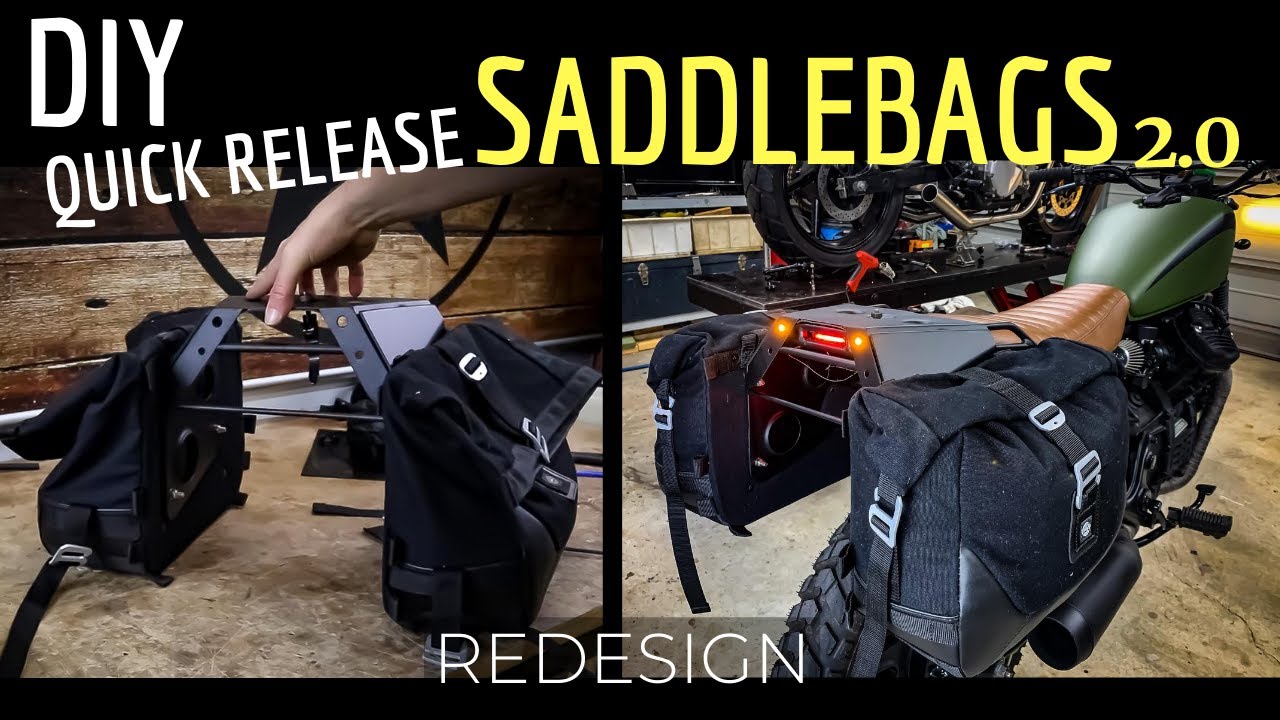 QUICK RELEASE ★ SaddleBag Luggage Rack 2.0 for Moto Camping