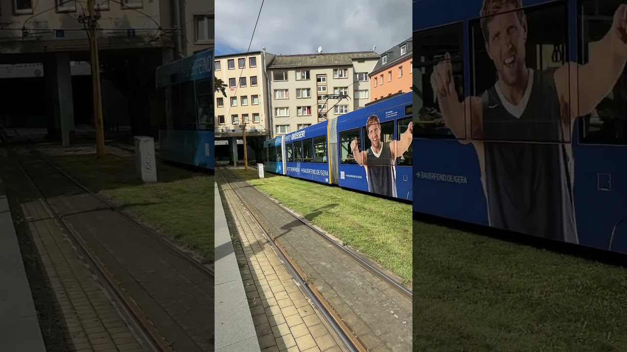 Stra&szlig;enbahn in Gera, Deutschland | Tram Ride Streets of Gera, Germany #shorts #travelshorts