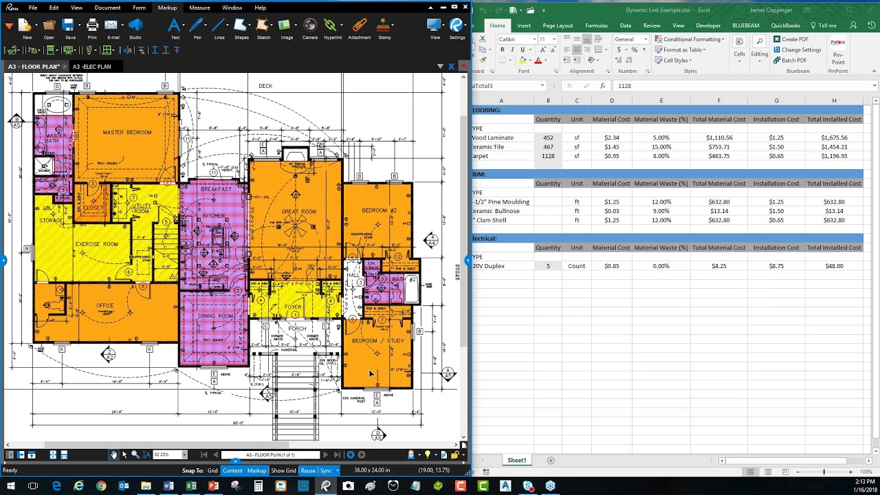 Bluebeam Revu и Microsoft Excel — идеальное сочетание!
