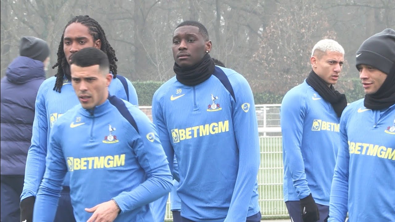IGOR TUDOR TAKES TRAINING AHEAD OF ATLÉTICO MADRID CLASH: Tottenham Train at Hotspur Way 