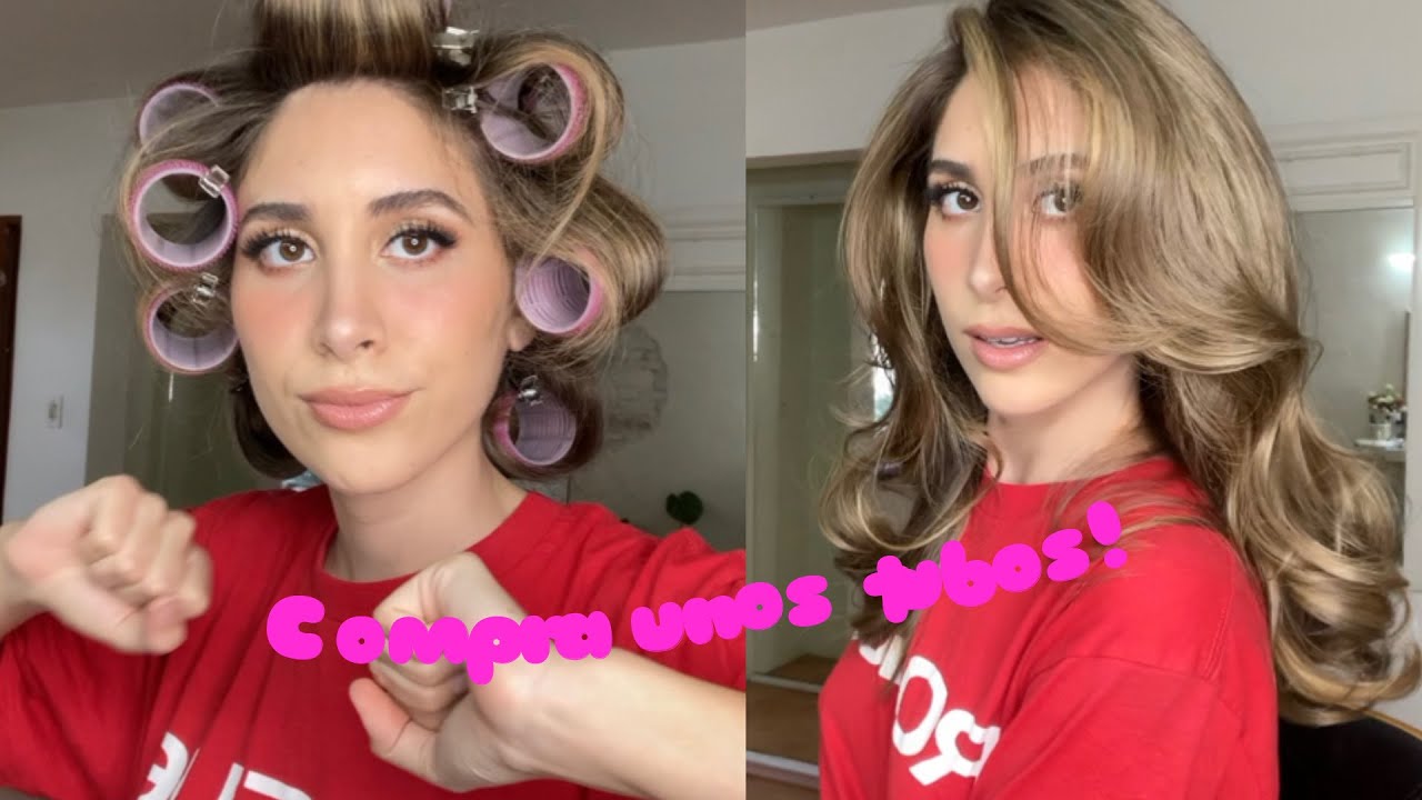 Cabello voluminoso con tubos de velcro [ tutorial ]