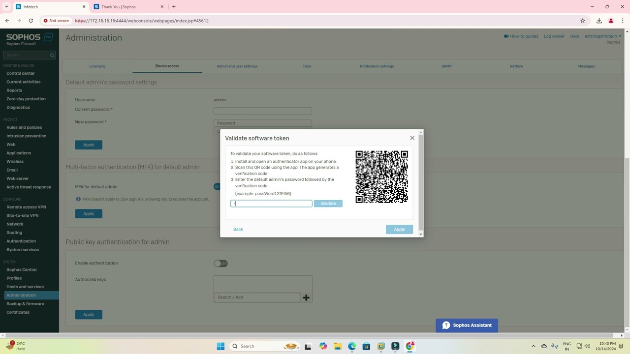 Sophos XG Firewall | Как настроить многофакторную аутентификацию (MFA) #NXGTechTrends | Русский 2024