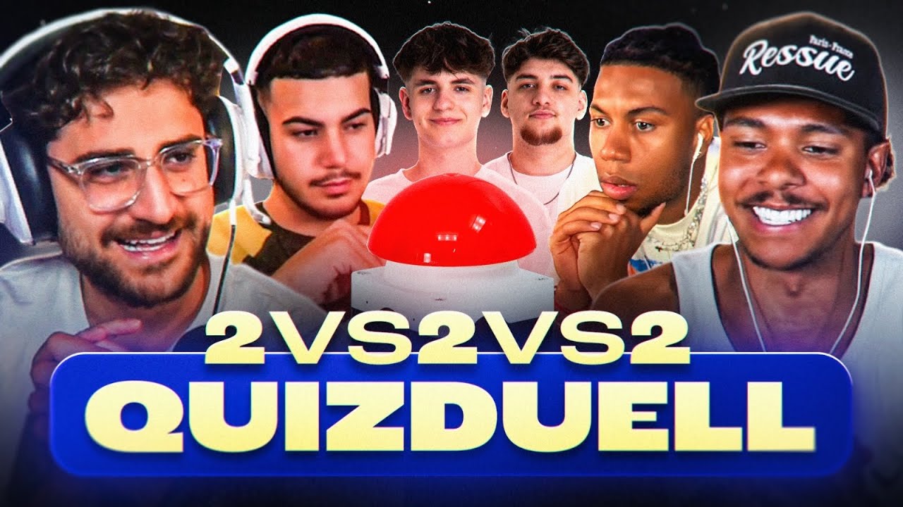 2vs2vs2 QUIZDUELL MIT EKLIGER BESTRAFUNG!🤢 mit Eldos, Musti, Sidney, Rohat & Willy🔥