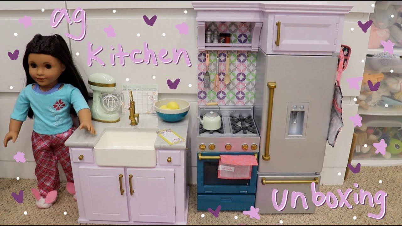 Unboxing American Girl Kitchen Set! | Kelli Maple