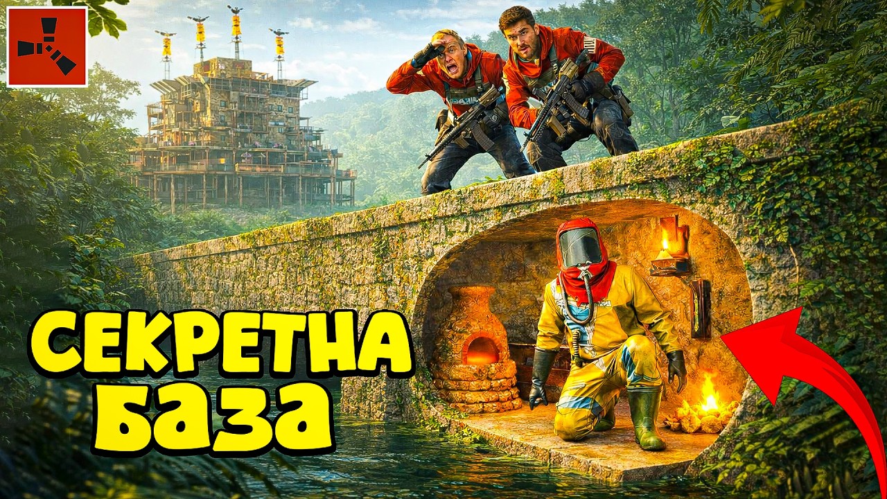 СЕКРЕТНА БАЗА ПІД МОСТОМ, НІХТО І НЕ ЗДОГАДАЄТЬСЯ ДЕ Я ХОВАЮ ЛУТ в Раст/Rust!