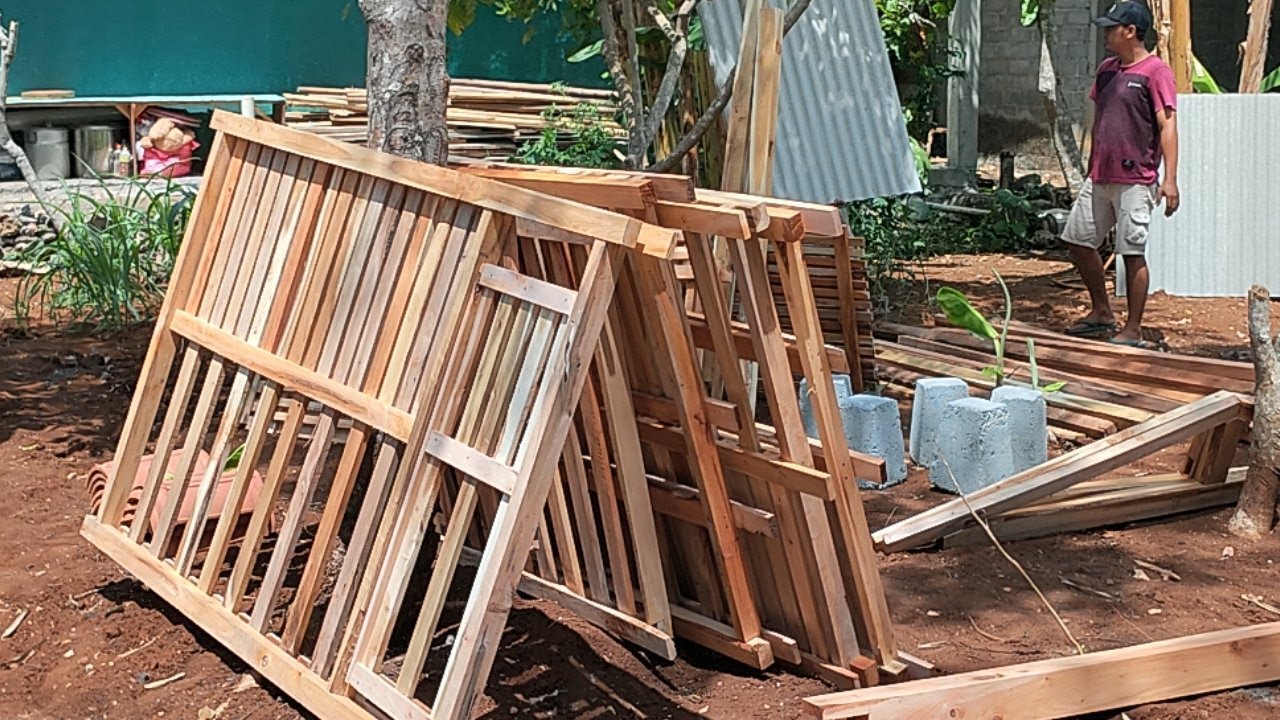 Pasang kandang kambing sederhana 4x1,5mtr ideal +62 838-6962-0470