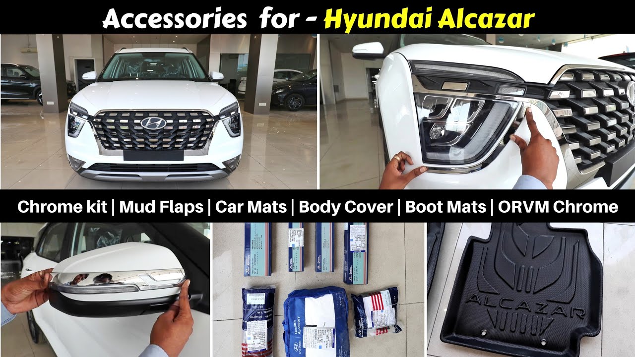 Accessories for Hyundai Alcazar with Prices | First on YouTube | Ujjwal Saxena