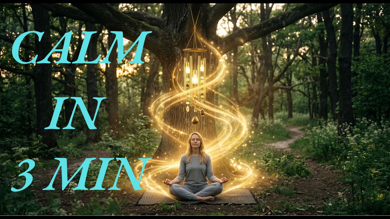 Soothing Wind Chimes for Stress Relief & Sleep | Deep Relaxation, Meditation & Calm Night Ambience