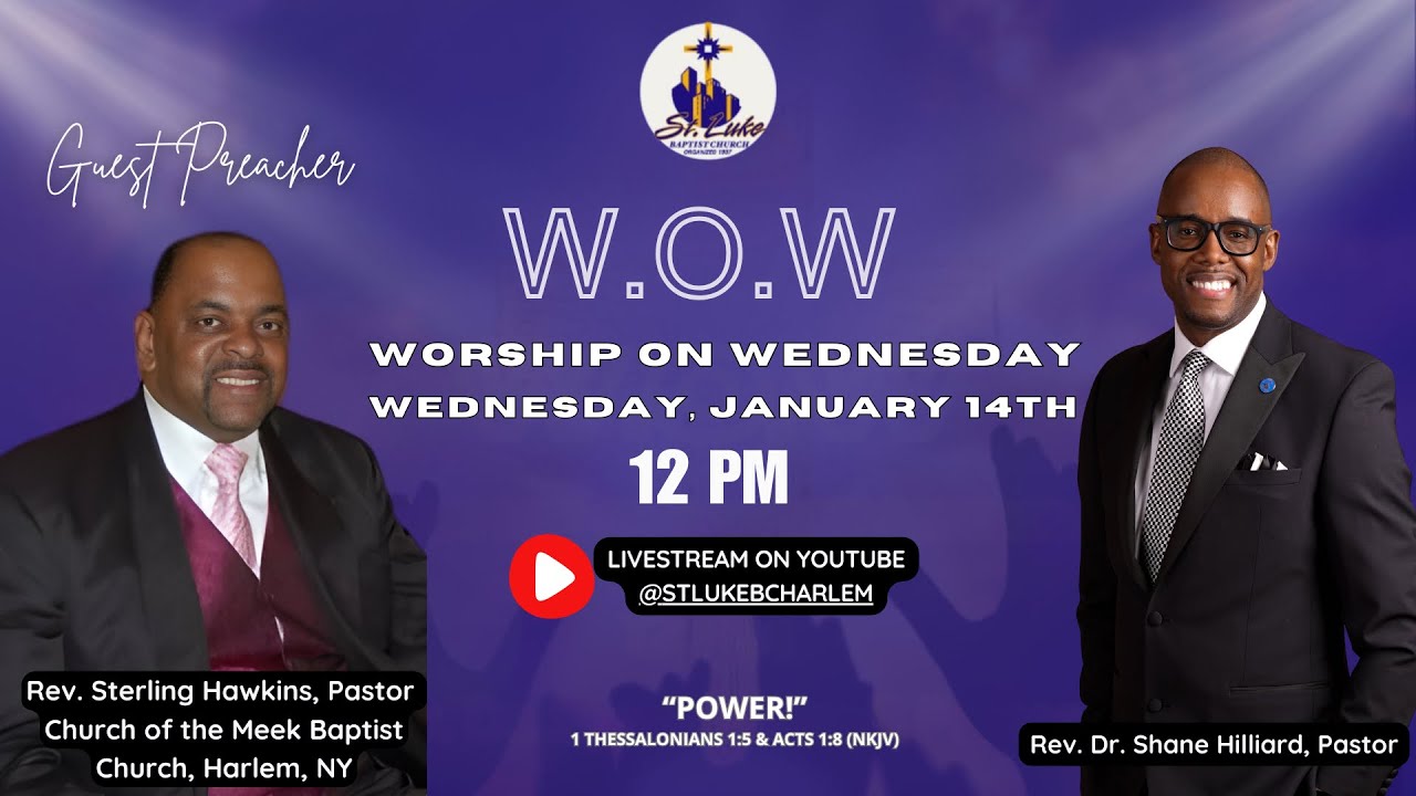 WOW - Worship on Wednesday Worship Service - January 14th, 2026 12PM