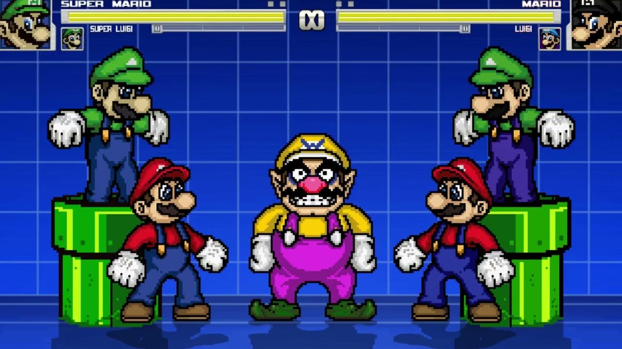 M.U.G.E.N: Super Mario & Super Luigi VS. Mario & Luigi - Matthew T.O.S.G Gaming | #supermario
