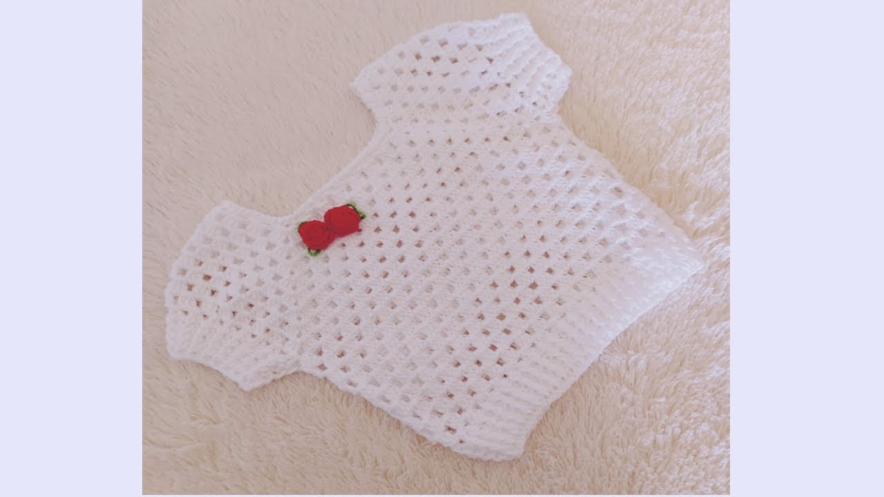 BLUSA DE VERANO PARA NIÑA TEJIDA A CROCHET PASO A PASO - TEJIDO FACIL - PUNTO FANTASIA