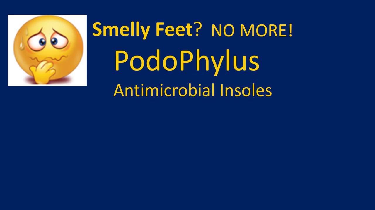 NO MORE FOOT SMELL. PodoPhylus antimicrobial insoles, the solution. Lose the embarrassment, forever!