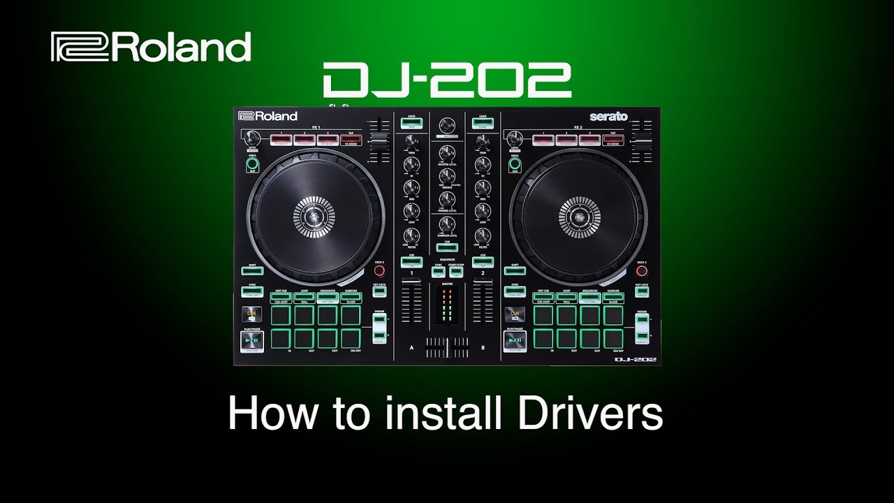 Roland DJ-202 - How to install Drivers