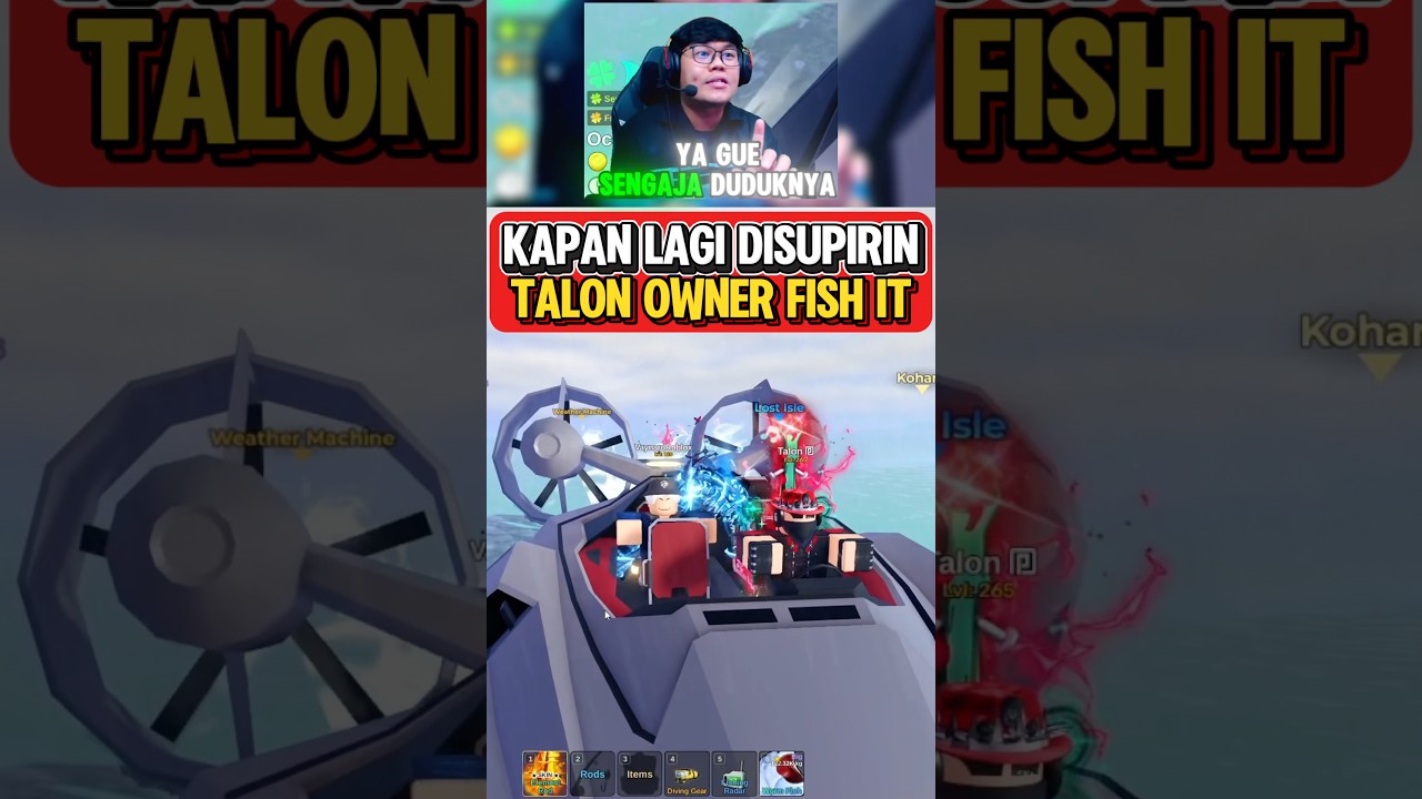 AKU DISUPIRIN TALON KE TEMPAT MANCING IKAN SECRET DI FISH IT #fishit #shorts