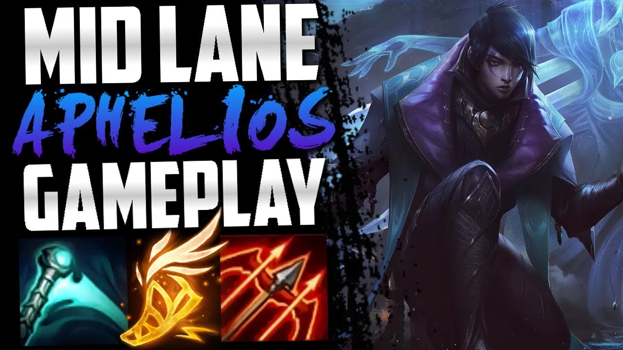 New Champion Aphelios Mid Lane Gameplay!