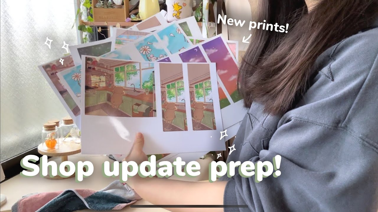 How I prep for a shop update! | Cozy vlog🪴📦