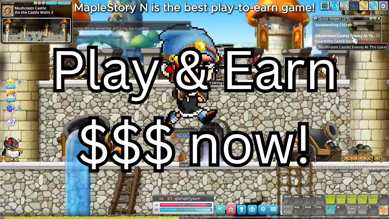 Clearing Dungeons & Earning Money 💰🔥 | MapleStory N Is TRUE Play-to-Earn! #MapleStoryN #Web3Gaming